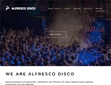 Tablet Screenshot of alfrescodisco.co.uk